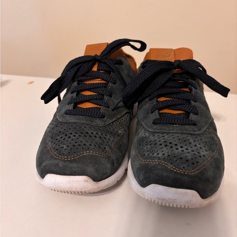New Balance Made in USA 1978 Suede Leather Navy Tan Sneakers Men’s Size 10.5 - Picture 3 of 5